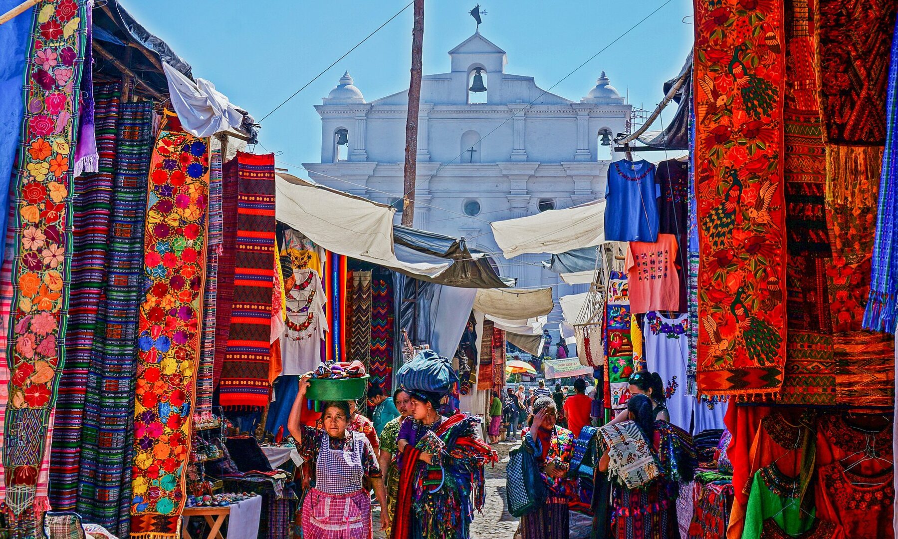 Mercado de Chichicastenango en Guatemala