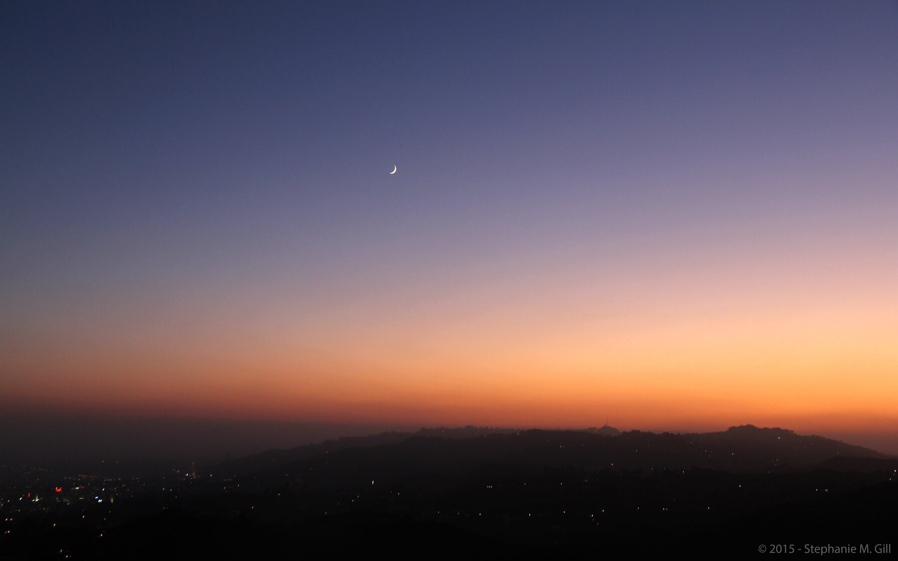 Los Ángeles al atardecer desde Griffith Observatory